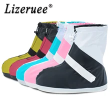 Lizeruee/непромокаемые ботинки; Многоразовые непромокаемые чехлы для обуви; водонепроницаемые мотоциклетные непромокаемые ботинки; нескользящие ботинки; CS506