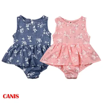 

Newbron Baby Girl Ruffle Floral Romper Jumpsuit Sunsuit Tutu Dress Outfits 0-18M