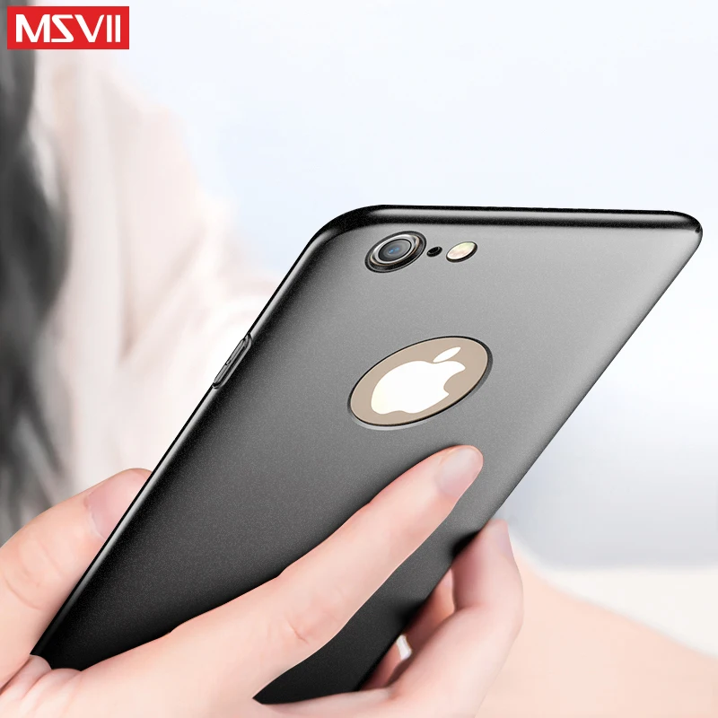 MSVII чехол для телефона iPhone 6 6S Роскошный тонкий полная защита пластиковая жесткая
