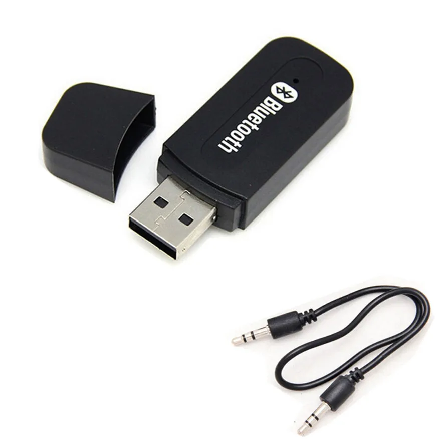USB Bluetooth 3.5mm Stereo Audio Music Receiver Adapter For iPhone 4 5