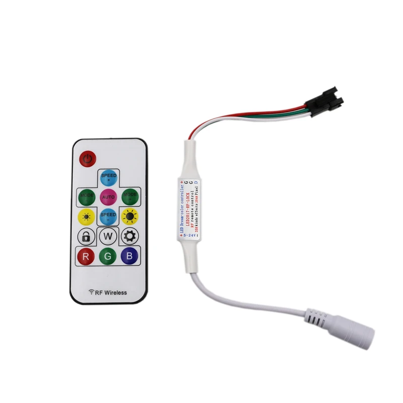 WS2811/WS2812B 14Key светодиодный пиксель rgb контроллер удаленный беспроводной радио цифровой Цвет полосы света DC5V/DC12V