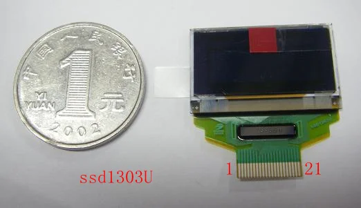 1 лот oled IC SSD1303U 21pin ritdisplay 96x39 пикселей желтый синий oled дисплей с FFC/FPC разъем ssd1303