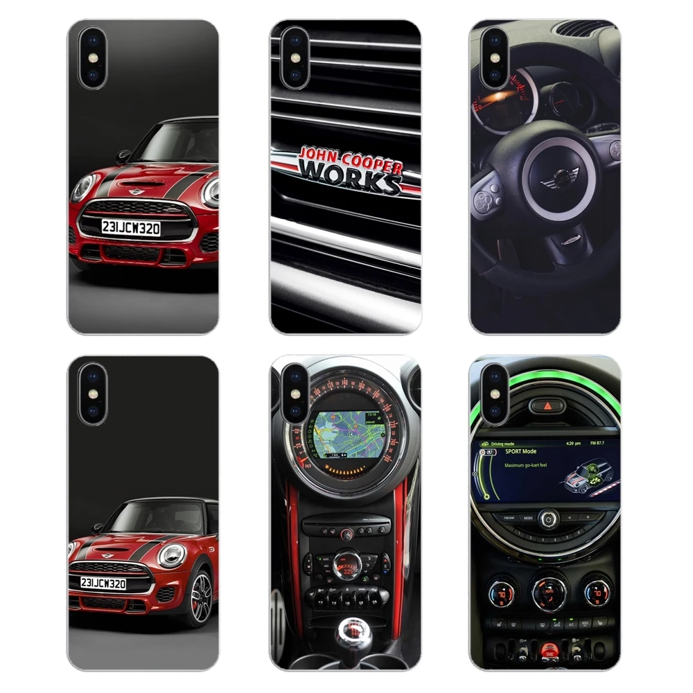 Для Samsung Galaxy S2 S3 S4 S5 MINI S6 S7 edge S8 S9 Plus Note 2 3 4 5 8 Coque Fundas car mini cooper jcw Мягкий Силиконовый