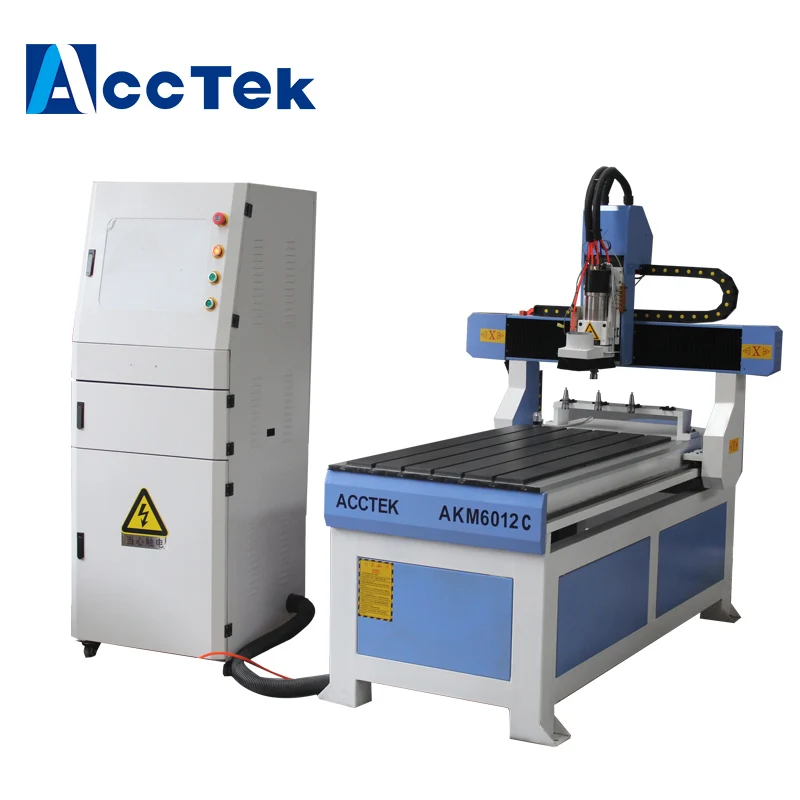 ACCTEK servo motor spindle 6090 6012 atc big cnc router wood cnc router
