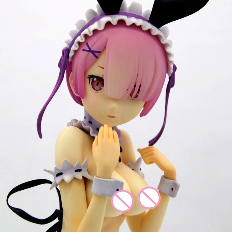 1/4 масштаб Re: жизнь в другом мире от Zero Rem Ram Bunny Ver Kneeling Ver Смола голая Коллекция аниме фигурки