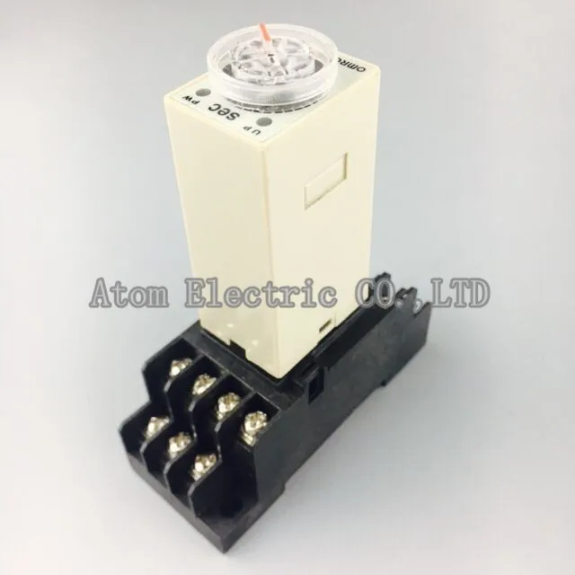

1SET  H3Y-4 0-10Sec 220V Time relay power delay controller ST6P-4
