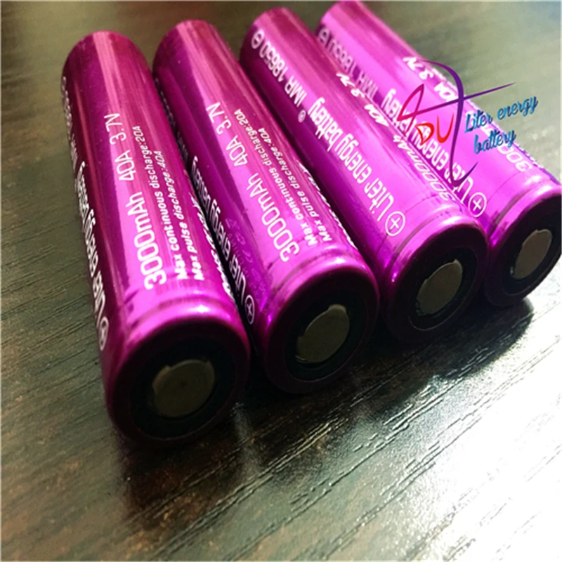 

2PCS Electronic Cigarettes Rechargable 18650 Battery Laptop Batteries 3000Mah 40A Battery AA For E-Cigarettes BOX MOD VAPE