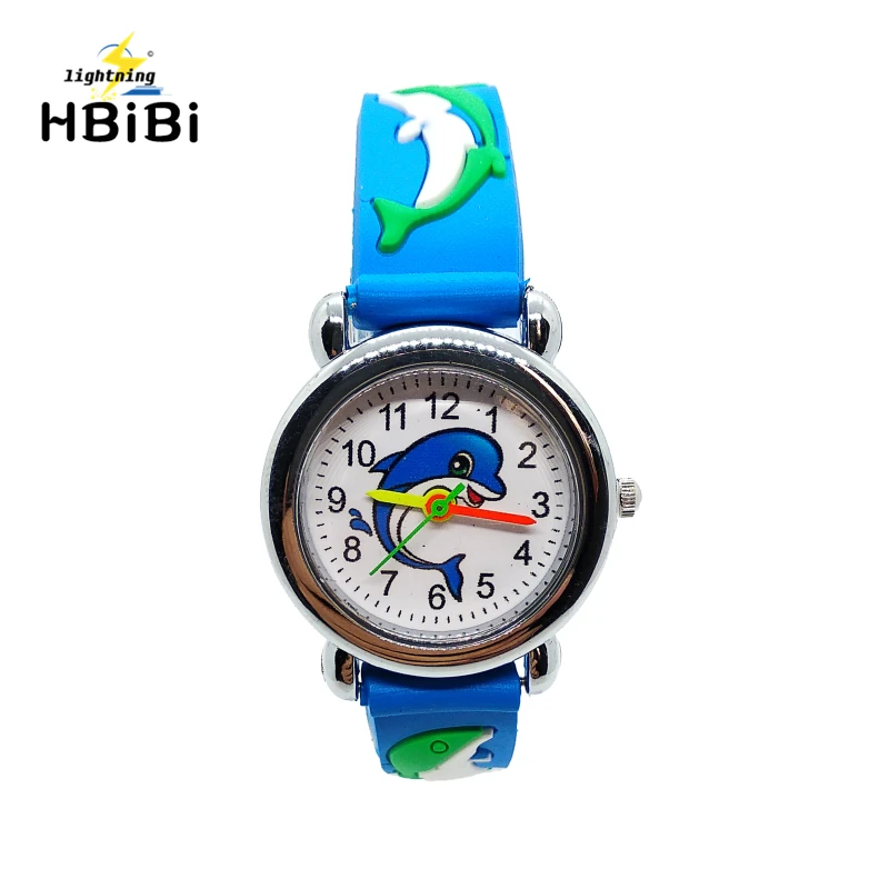 

New listing 3D animal giraffe Silicon Children Watch duck Cartoon whale design Kids sports boys girls clock quartz wrist watches