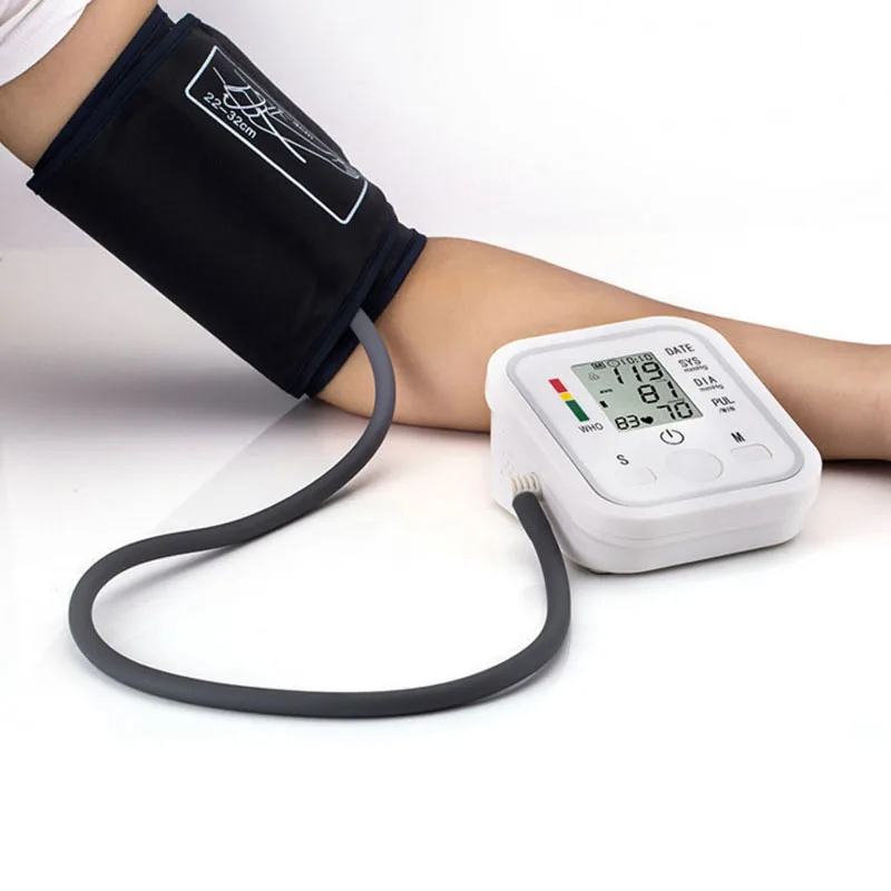 Бытовой цифровой монитор артериального давления на руку импульсный тонометр Сфигмоманометр прибор измерения с английским голосом
