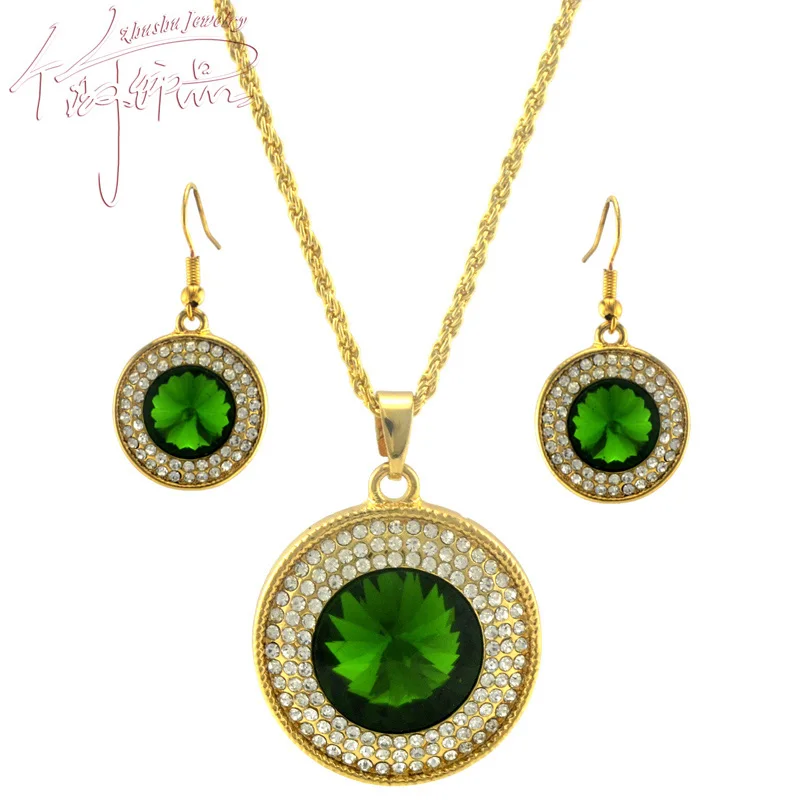 Jewelry Sets Zhushu Gold Color Austrian Crystal Rhinestone Earring Pendant Necklace Wedding Set 6 Styles Choose | Украшения и