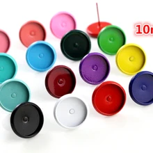 Новые цвета) 10 мм 20 шт./лот 22 цвета покрытые серьги-гвоздики, серьги пустые/Базовые, подходят 10 мм Стеклянные Кабошоны, установка сережек