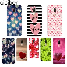 ciciber Heart Love pattern Phone Case For Oneplus 7 Pro 6 5 T Soft TPU Back Cover Clear Coque for 1+7 Pro 1+ 6 1+5 T Funda Shell