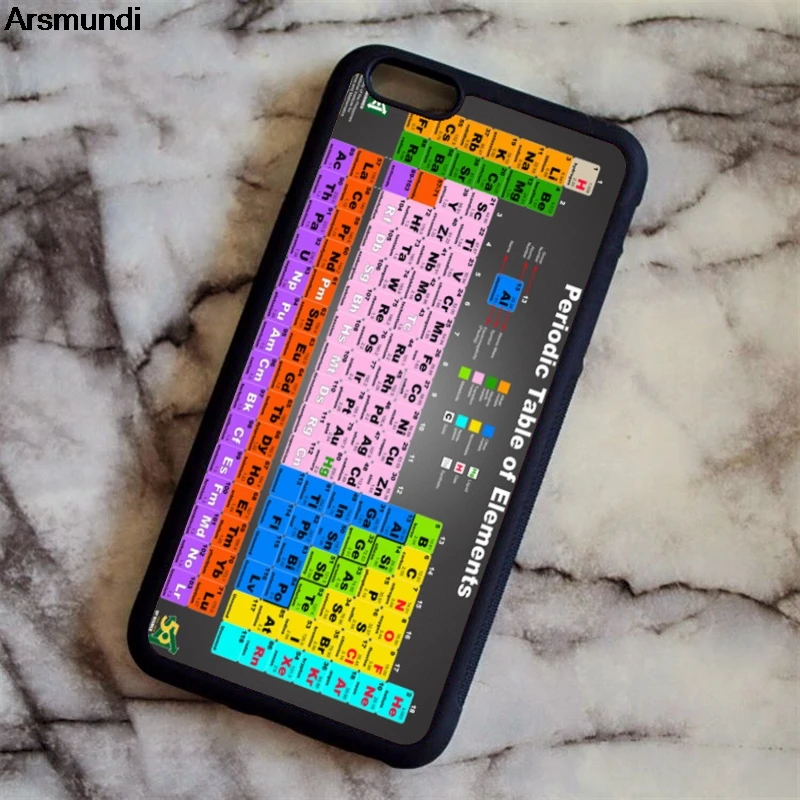 

Arsmundi Colored Tables Periodicals Drawing Phone Cases for iPhone 4S 5C 5S 6 6S 7 8 X for X Case Soft TPU Rubber Silicone