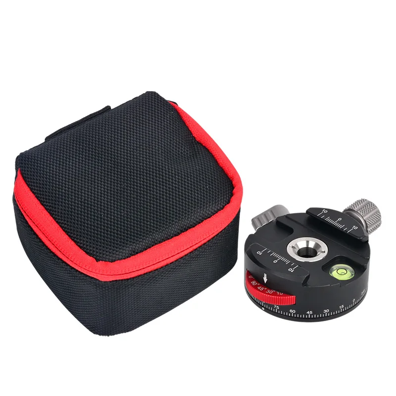 360&deg; Panoramic Revolv scale Plate Clamps camera tripod head Macro video Photograph for canon nikon sony
