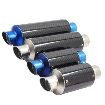 

Universal Inlet 51mm Motorcycle Exhaust Muffler Carbon Fiber Leovince Motorbike Muffler Exhaust Escape End Pipe with DB Killer