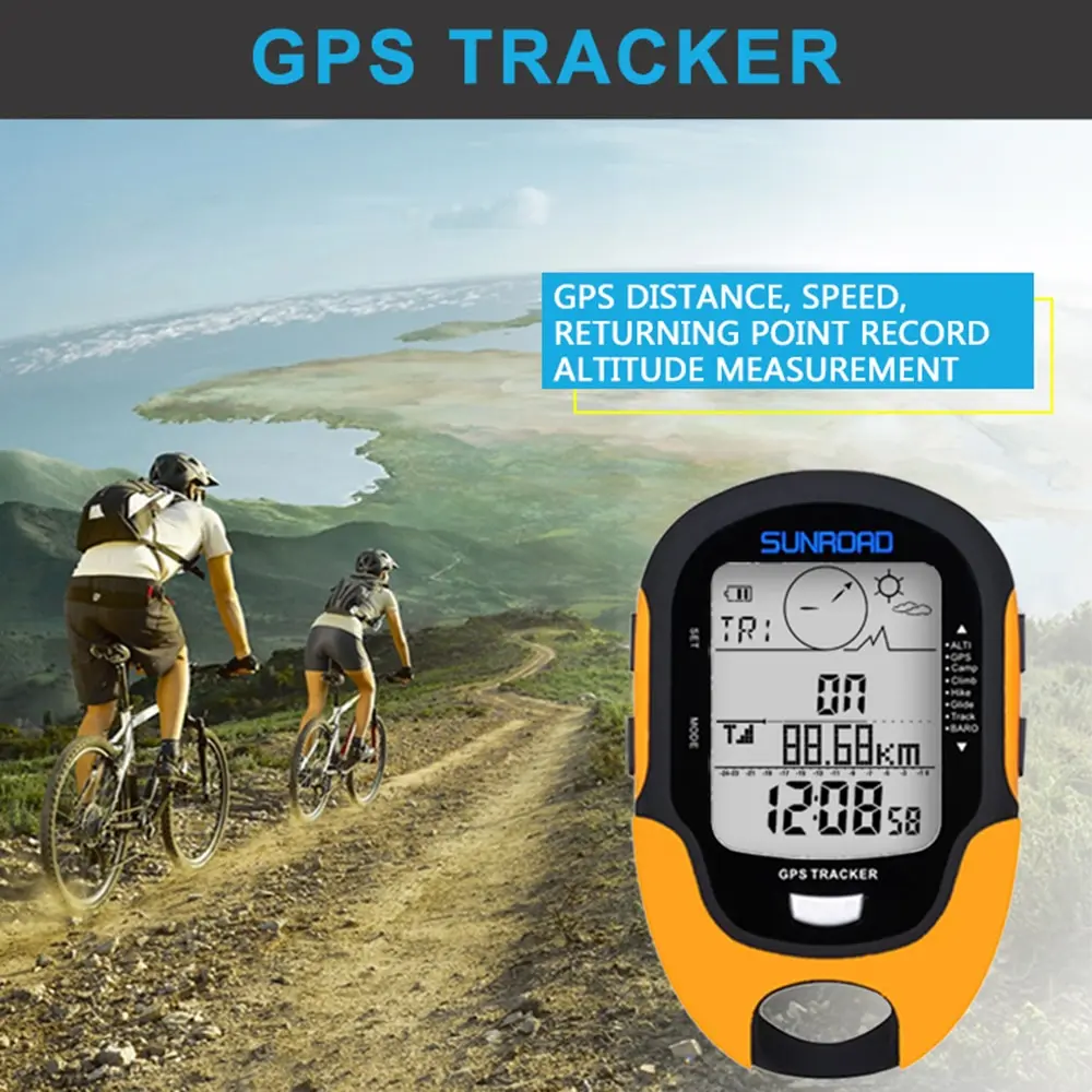 Digital GPS Altimeter with Barometer and Compass features3