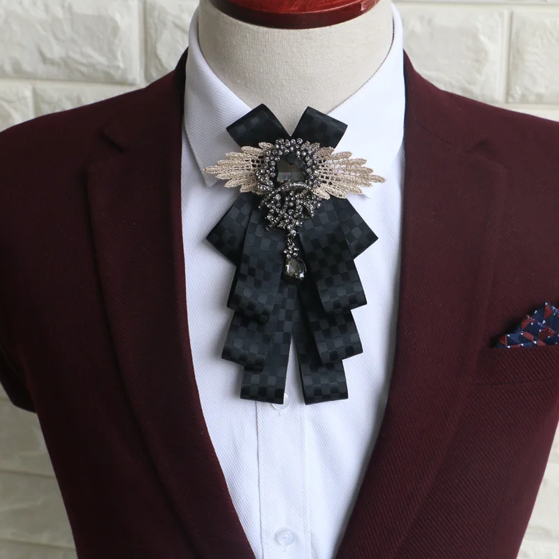 rhinestone bow tie men