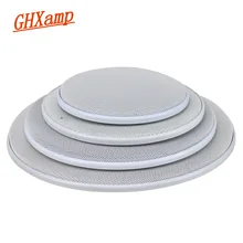 Grade para teto de carro, malha com capa protetora de 4 polegadas e 8 polegadas ghxamp 2 peças subwoofer diy abs branco