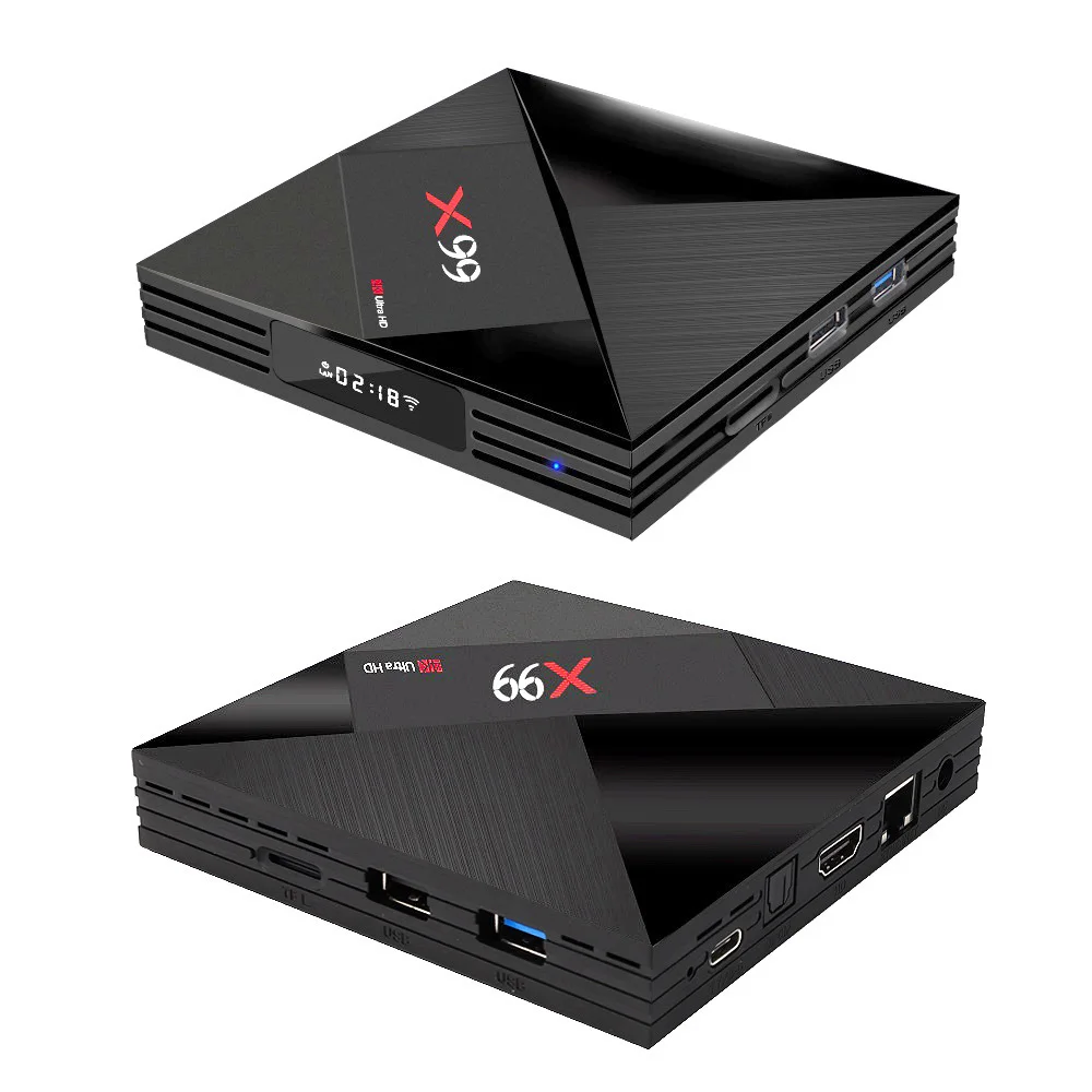  VONTAR X99 4GB 64GB Android TV Box Rockchip RK3399 Support Type-C USB3.0 Streaming Box with Google 