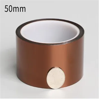 

High Temperature Resistance Tapes 50mm x 27m Tawny Heat Resistant High Insulation Polyimide Adhesive Tape Accessories AA