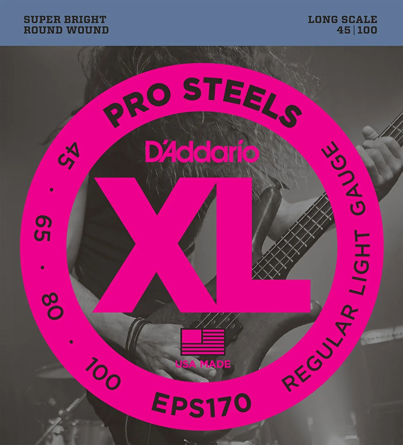 D'addario EPS170 prosteels бас Гитары строки, свет, 45-100, длинные Весы