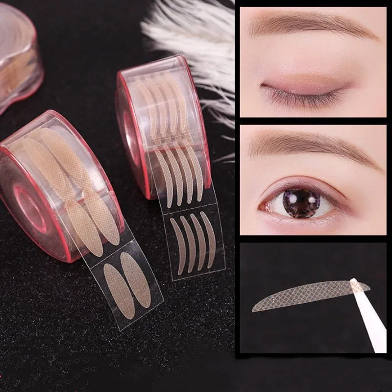 

600Pcs Eyelid Tape Sticker Invisible Double Fold Eyelid Paste Beige Stripe Self-adhesive Natural Eye Tape Makeup Tools