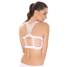Для женщин Сексуальная йога Фитнес Спортивный жилет топы без косточек быстро сохнут противоударный Спортивные бюстгальтеры бег Фитнес дышащие топы