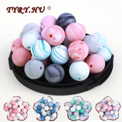 TYRY.HU 30pc/50pc Food Grade Round Silicone Beads 9mm 12mm 15mm Baby Teething Toy DIY Pacifier chain tools baby Teether BPA Free TYRY.HU 30pc/50pc Food Grade Round Silicone Beads 9mm 12mm 15mm Baby Teething Toy DIY Pacifier chain tools baby Teether BPA Free