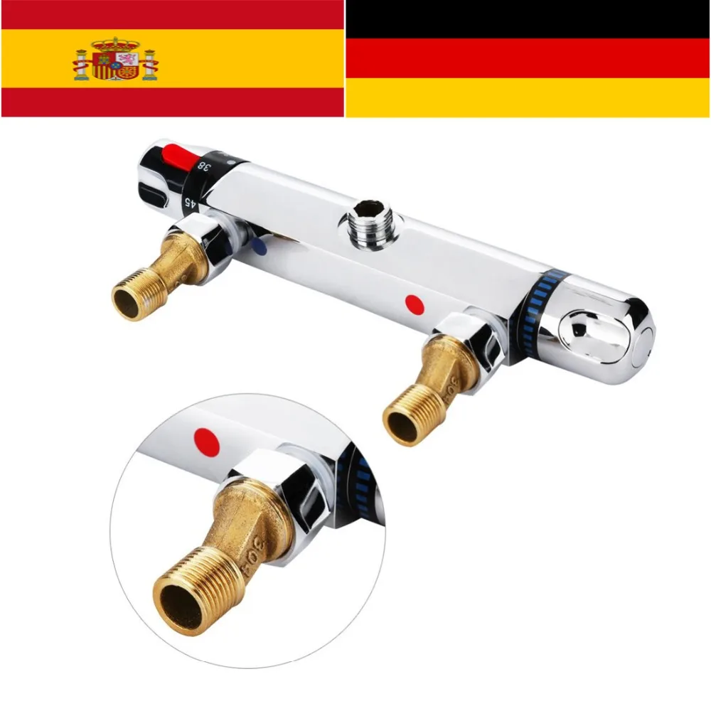 Modern Bathroom Thermostatic Shower Mixer Bar Replacement Chrome