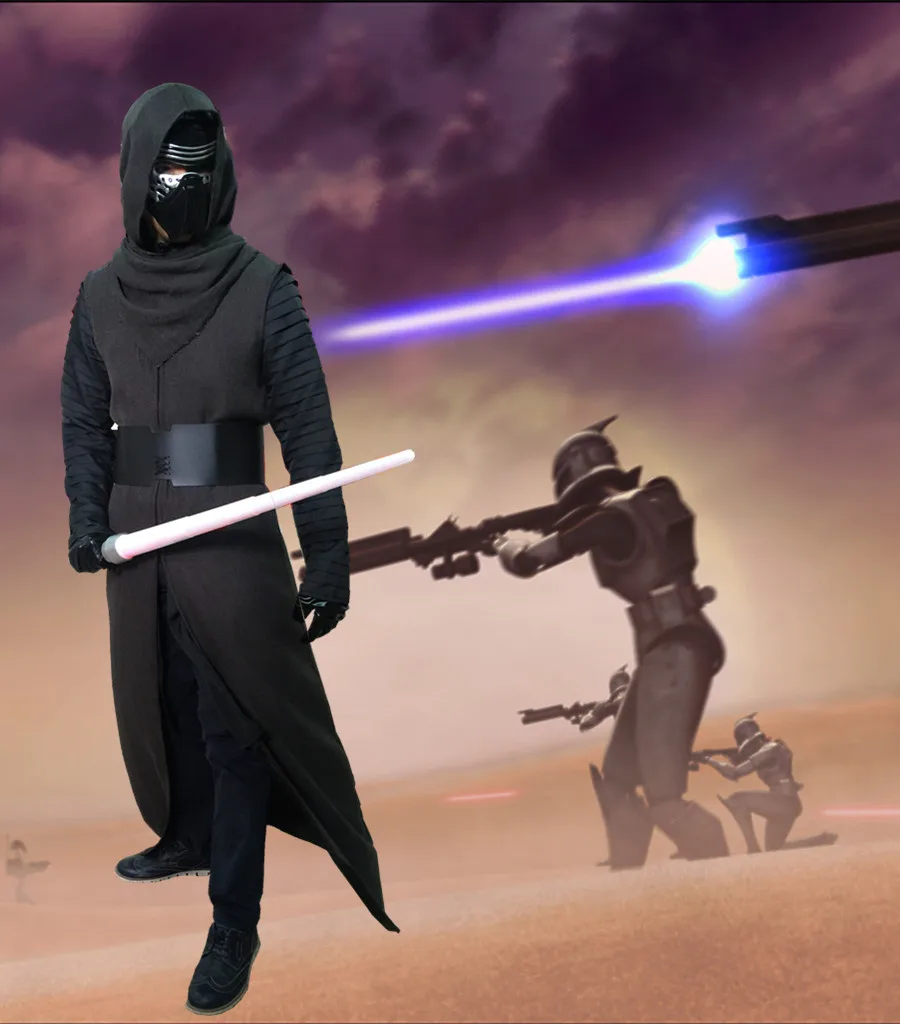 

NEW Deluxe Star Wars The Force Awakens KYLO REN mask Cosplay Fancy Dress Halloween Carnival Party Costume