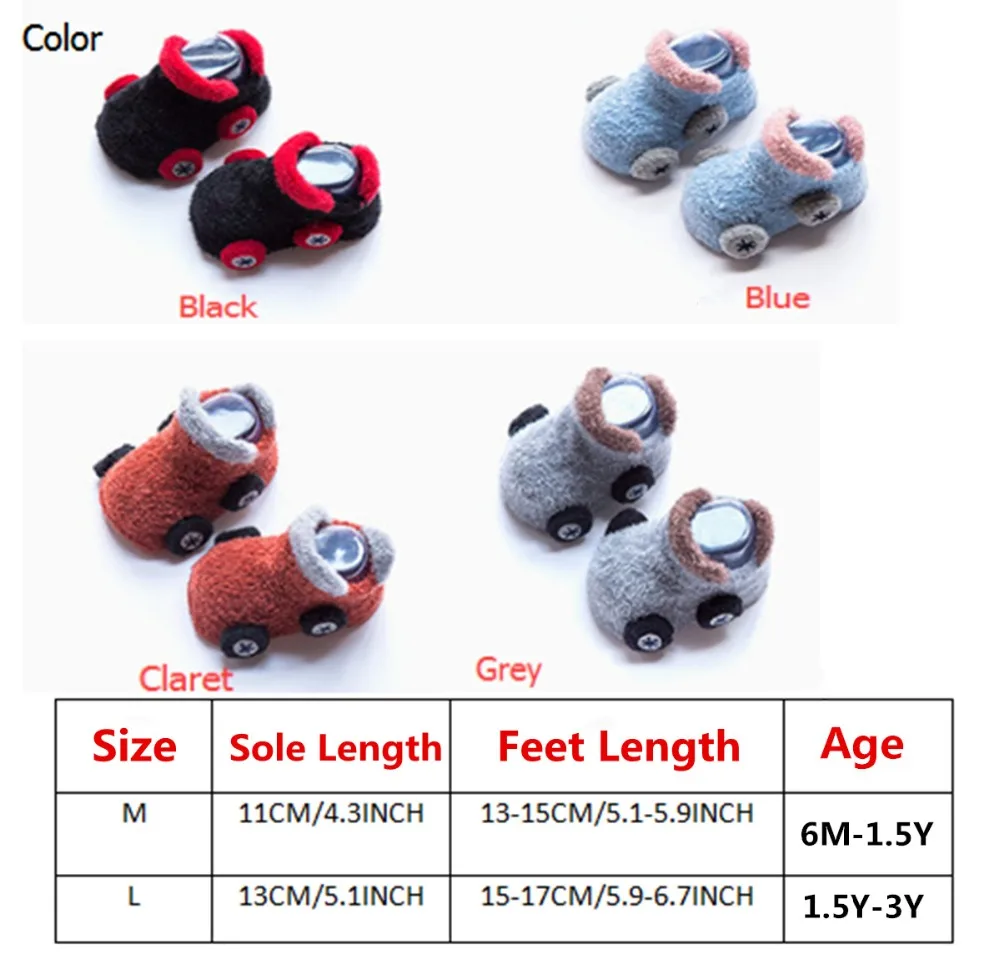 Slipper Socks Size Chart