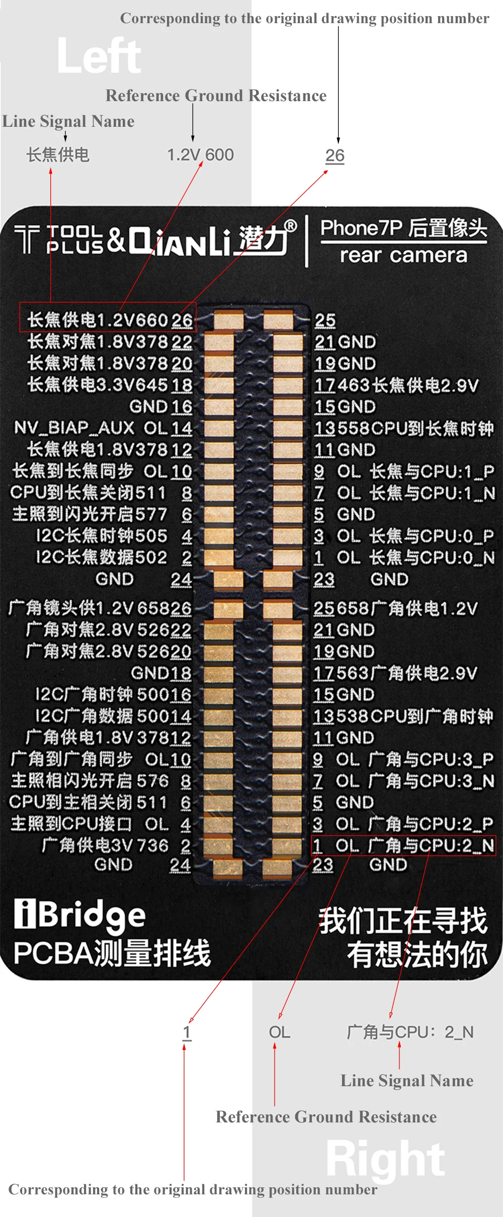 Гибкий кабель для iPhone 6/6 P/6 S/6SP/7/7 P/8/8 P/X материнская плата измерение сопротивления напряжения тест Удлинитель телефон Ремонт Инструменты