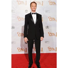 Italian Design Black Groom kingsman Tuxedo 2017 men wedding suits dress Red Carpet Party mens suit Masculino Terno(Jacket+Pants)