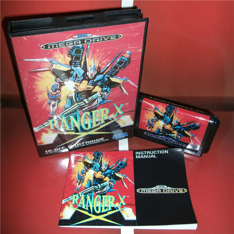 Ranger X EU чехол с коробкой и руководством для Sega Megadrive Genesis игровая консоль 16 бит