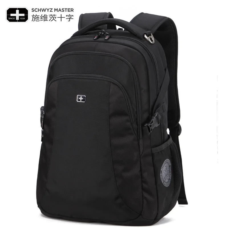 

Cross men's backpack Korean version of casual canvas bag students waterproof bag zipper backpack travel female backpack