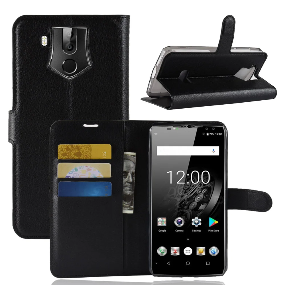 Для Oukitel K10 чехол премиум-класса из искусственной кожи с отделениями для карт