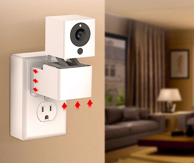 

Outlet Wall Mount Hanger Stand for Wyze Camera and iSmartAlarm Spot Camera without Messy Wires or Wall Damage(just a bracket)