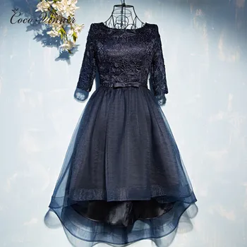 

C.V Women Plus size Vintage evening dresses banquet short design half-sleeve annual meeting Lace formal dinner dress new E0028