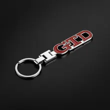 Для VW Volkswagen Golf Polo Sedan Jetta Touareg 4 5 6 7 3D металлический GTD эмблема Авто брелок для ключей кольцо держатель автомобильные аксессуары