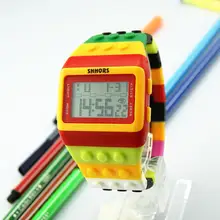 Модные Разноцветные цифровые наручные часы унисекс 10,18