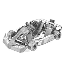 3D металлическая модель Jigsaw Kart DIY игрушка набор лазерная резка головоломка для взрослых детей Jigsaw образование коллекция игрушек подарки