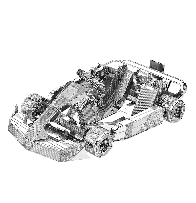 

3D Metal Model Jigsaw Kart DIY Toy Kit Kit Laser Cut Puzzle Adult Children Jigsaw Education Collection Toys Gifts