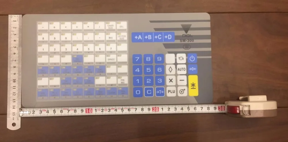 

Keyboard film for digi sm-300 scale retail scale / sm300 overlays (English Version) 56 keys