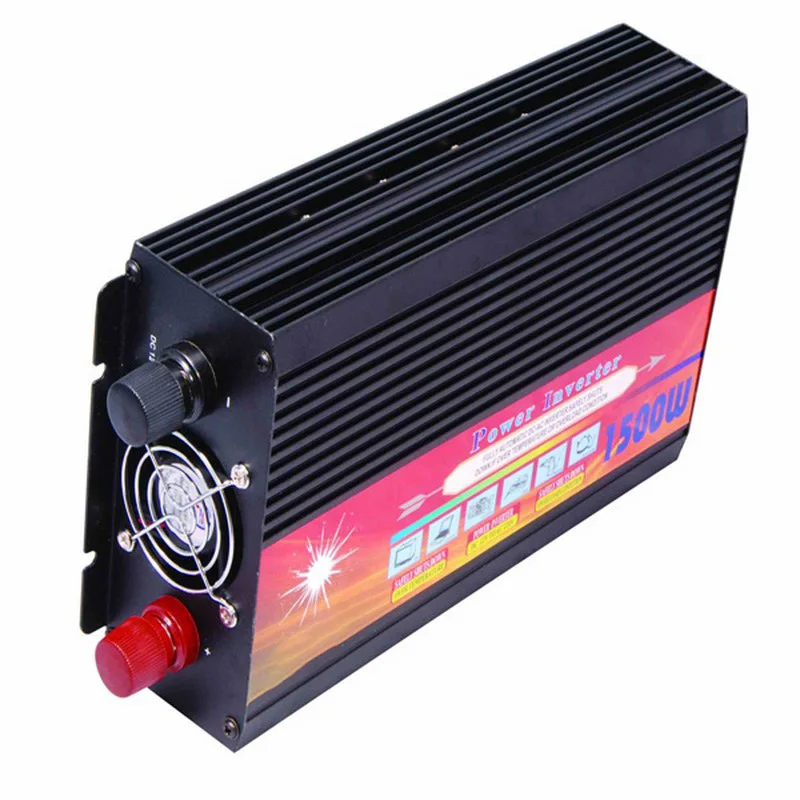 Peak Power 3000W Inverter Rate 1500 Car Charger Power Inverter Converter 12 v to 220v inversor With US UK EU AU Universal Socket (1)