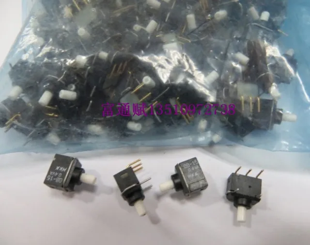 

Japan NKK import button reset switch GB-15 GB-15AH horizontal curved foot gold-plated foot button switch 0.4VA