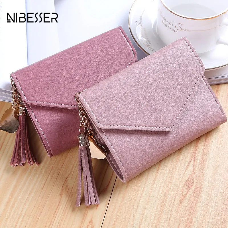 

NIBESSER Female Short Wallet Women's Purse Small Clutch Wallet For Girl Handbag Carteira Feminina Female Coin Purse Card Holders