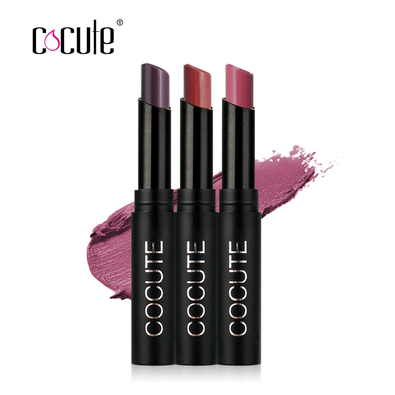 

Cocute 3pcs/set Matte Lipstick Long-lasting Lips Makeup Lip Gloss Moisturizer Smooth Lip Stick Waterproof Cosmetics Makeup