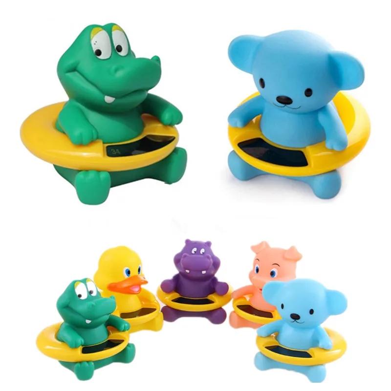 

Infant Water Thermometer LCD Display Baby Bath Thermometer Cartoon Animal Duck Dinosaur Baby Bath Tub Toy Temperature Tester