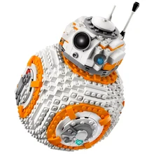Серия "Звездные войны", BB-8 набор роботов, совместимый с дисплеем 75187, сделай сам, развивающие строительные блоки, игрушки для детей, идеи из фильмов, подарки