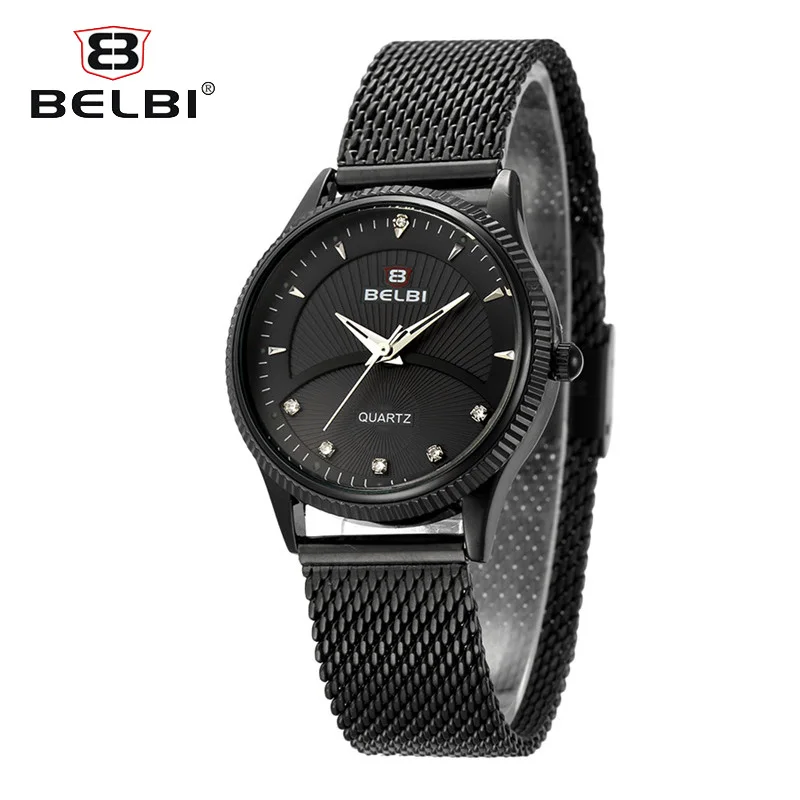 

BELBI New Women Watches Special Dial Diamond Design for Ladies Steel 3 Pin Dial Wristwatches Fashion Business Relogio Feminino